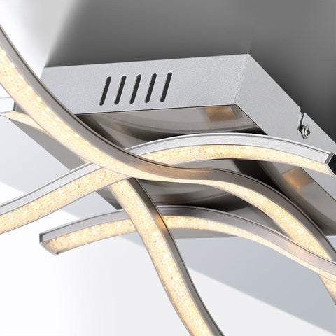 Rootz Plafondlamp - Plafondverlichting - Hanglamp - Lampen - Design - 4-vlammig - 46 x 46 x 10 cm