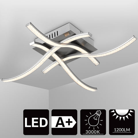 Rootz Ceiling lamp - Ceiling lighting - Hanging lamp - Lamps - Design - 4-flame - 46 x 46 x 10 cm