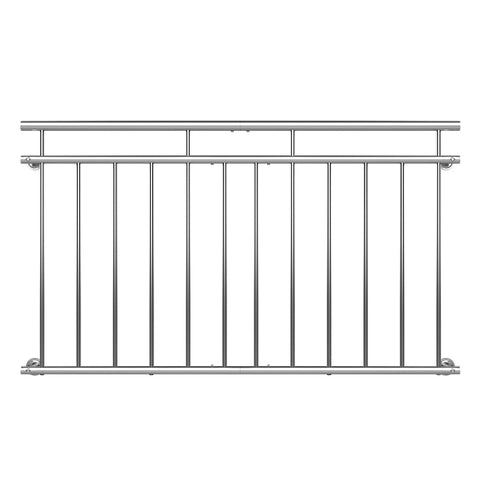 Rootz Balkonbalustrade - Raambalustrade - Balustrade - Balustrade - 90 x 156 cm