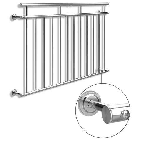 Rootz Balkonbalustrade - Raambalustrade - Balustrade - Balustrade - 90 x 156 cm