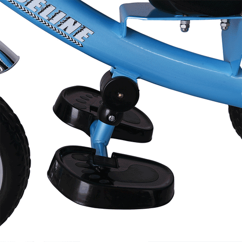 Rootz Kinderdreirad – Kinderwagen – Dreirad – multifunktional – faltbares Sonnendach – modern – Blau