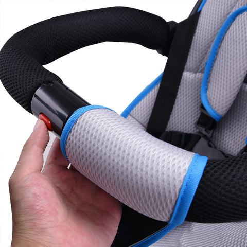 Rootz Kinderdreirad – Kinderwagen – Dreirad – multifunktional – faltbares Sonnendach – modern – Blau