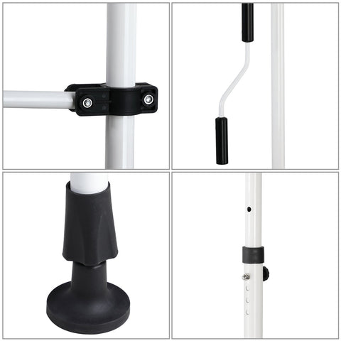 Rootz Station Awning - Sunshade - Steel/Polyester - Sun protection - Hand crank - 180 x 350 cm