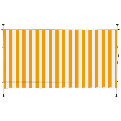 Rootz Station Awning - Sunshade - Steel/Polyester - Sun protection - Hand crank - 180 x 350 cm