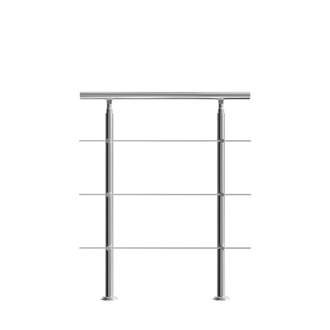 Rootz Banister - Railing - Handrail - Stainless Steel - 100 cm