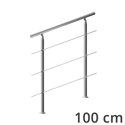 Rootz Banister - Railing - Handrail - Stainless Steel - 100 cm