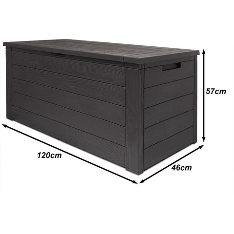 Rootz Gartenmöbel – Aufbewahrungsbox – Stützbox – 300 l – 120 x 46 x 57 cm