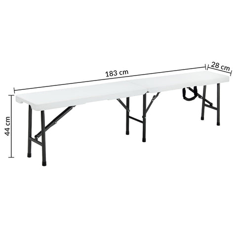 Rootz Garden Bench - Set of 2 - Benches - Plastic - 180 cm