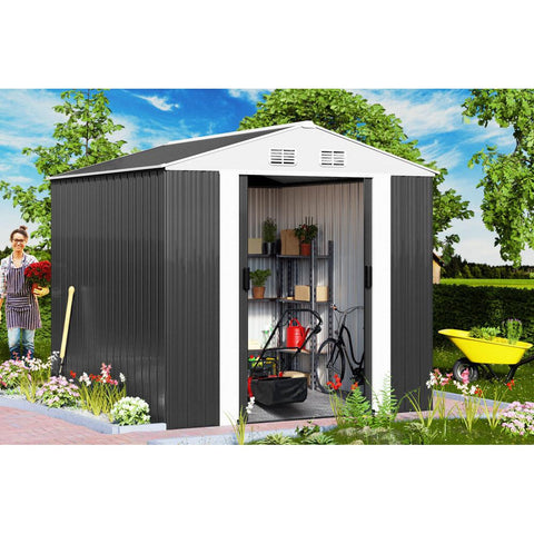Rootz Gereedschapsschuur - Tuinhuis - Metaal - 312 x 257 x 178 cm