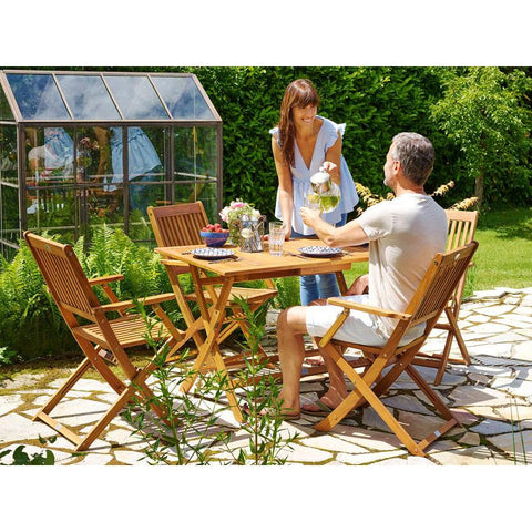Rootz Seating Set - Garden - Terrace - Seating Group - Acacia Wood - 5 Pieces