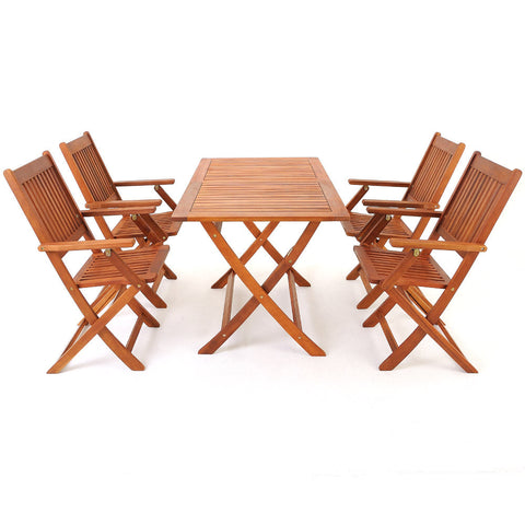 Rootz Seating Set - Garden - Terrace - Seating Group - Acacia Wood - 5 Pieces