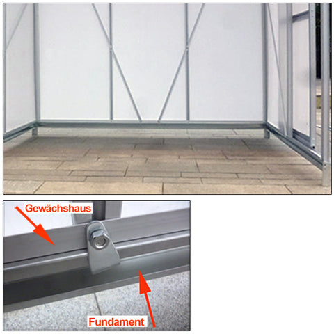 Rootz Tuinkas - Tuin - Kas - Staal - 250 x 190 x 10,5 x 3 cm