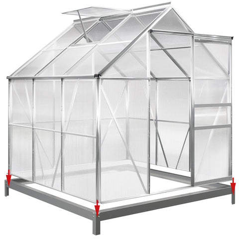 Rootz Garden Greenhouse - Greenhouse - Whiteh Foundation - Garden - Aluminum - 195 x 195 x 190 cm