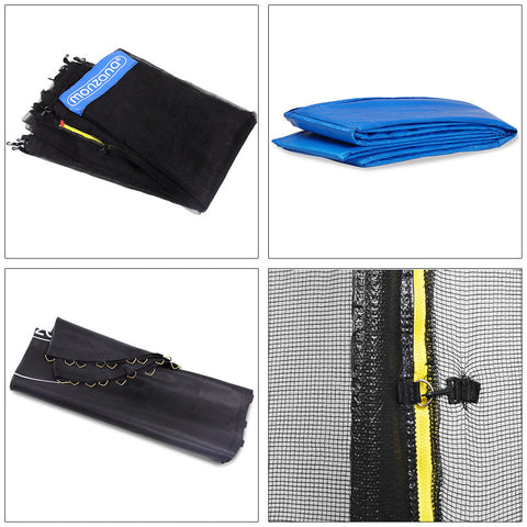 Rootz Trampoline - Whiteh Safety Net - Outdoor - Outdoor Toys - Ø 244cm