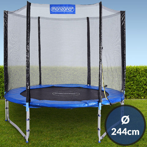 Rootz Trampoline - Whiteh Safety Net - Outdoor - Outdoor Toys - Ø 244cm