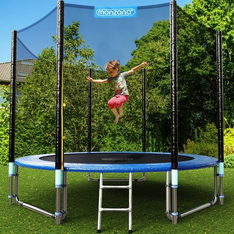 Rootz Trampoline - Whiteh Safety Net - Outdoor - Outdoor Toys - Ø 244cm