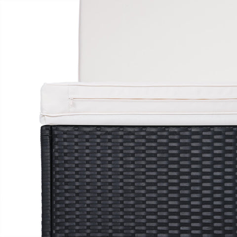 Rootz Liege - Garten - Terrasse - Gartenmöbel - Modern - Poly Rattan - 196 x 160 x 33 cm