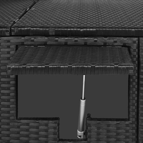 Rootz Liege - Garten - Terrasse - Gartenmöbel - Modern - Poly Rattan - 196 x 160 x 33 cm