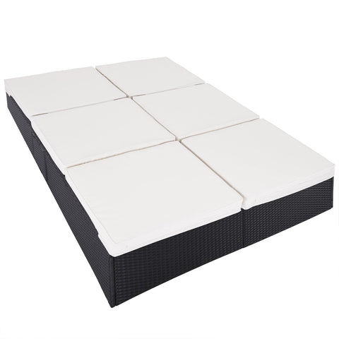 Rootz Liege - Garten - Terrasse - Gartenmöbel - Modern - Poly Rattan - 196 x 160 x 33 cm