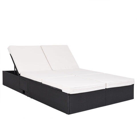 Rootz Liege - Garten - Terrasse - Gartenmöbel - Modern - Poly Rattan - 196 x 160 x 33 cm