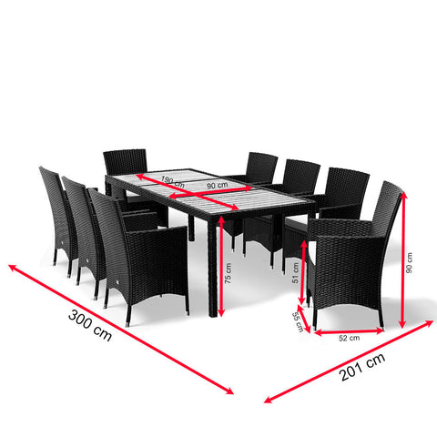 Rootz Seating Set - Garden - Terrace - Seating Group - Polyrattan - 17-piece - Garden furniture set