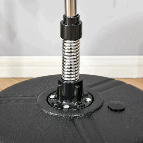 Rootz Punching Ball Set - Standing Box - Fitness Punching Bag Training Set - Height-adjustable With 1 Pair Of Gloves - Suitable For Professionals And Beginners - Black - 45L x 45W x 133-151H cm