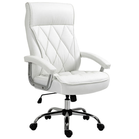 Rootz Office Chair - Desk Chair - Swivel Chair - Ergonomic Work Chair - White