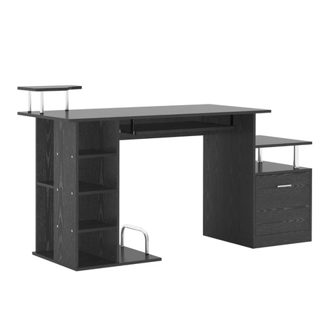 Rootz Computer Table - PC Table - Work Table - Office Table - Desk - Black