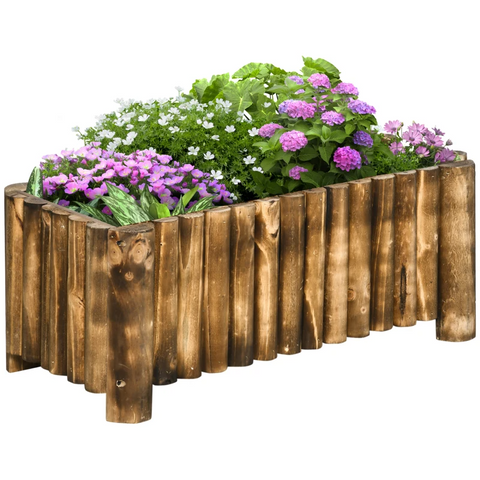 Rootz Raised Bed - Raised Flower Bed - Plant Bed - Flower Bed - Flower Box -  Fir Wood - 78x35x30 Cm