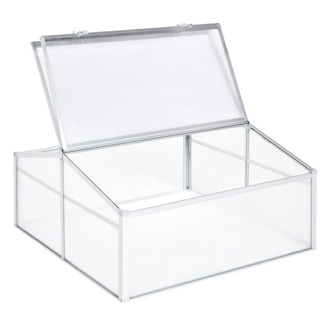 Rootz Aluminum Greenhouse - Greenhouse - Cold Frame - Grow House - Plant House - PC Board - Transparent - 100x100cm