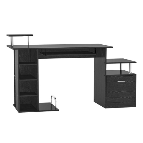 Rootz Computer Table - PC Table - Work Table - Office Table - Desk - Black