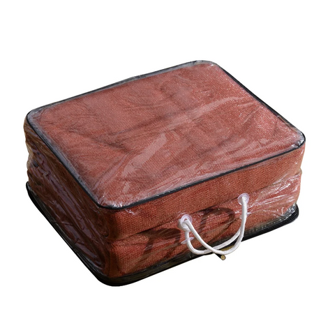 Rootz Awning - Sun Protection - Sun Canopy - Heavy HDPE -  Rectangles - Rust Red - 3 x 3 m