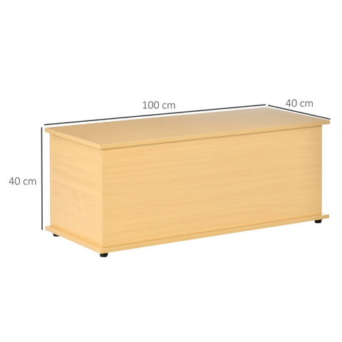 Rootz Opbergbox - Chest Trunk - Houten Box - Spaanplaat-Burlywood - 100Lx40Bx40H cm