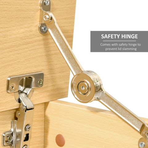 Rootz Opbergbox - Chest Trunk - Houten Box - Spaanplaat-Burlywood - 100Lx40Bx40H cm