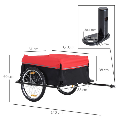 Rootz Cargo Trailer - Transport Trailer - Cargo Bike - Cargo Trailer - Bicycle