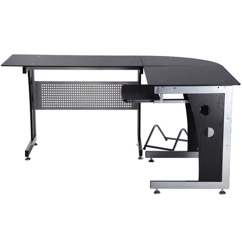 Rootz Computer Table - Computer Desk - Corner Desk - Office Table - Pc Table - L-shaped - 164x139x75 Cm