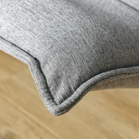 Rootz Vloerstoel - Vloerkussen - Luie Stoel - Draaibare Ligstoel - Slaapbed - 360° Vloerkussen - Opvouwbaar - Gewatteerde Rugleuning - Lichtgrijs - 64 x 100 x 76 cm