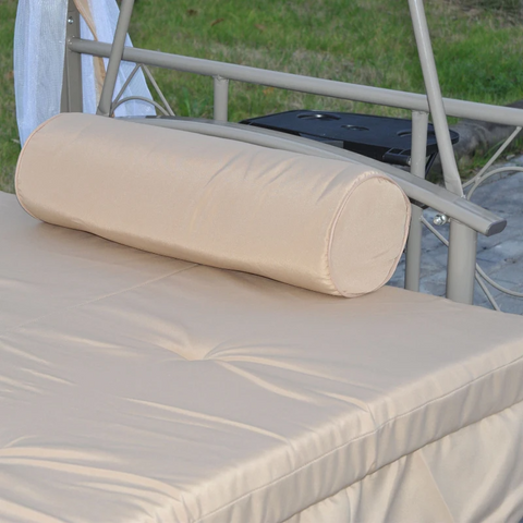 Rootz Hollywood Swing - Garden Swing - Swing Bench - Garden Lounger - 3-seater - Metal - Beige/white