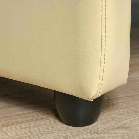 Rootz Relaxation Chair - Tv Chair - Armchair - Reclining Function - Leather - Cream