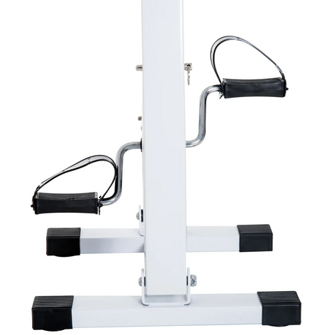 Rootz Movement Trainer - Pedal Trainer - Exercise Bike Trainer - Home - Gym - Steel - White - 40 x 42.5 x 100cm