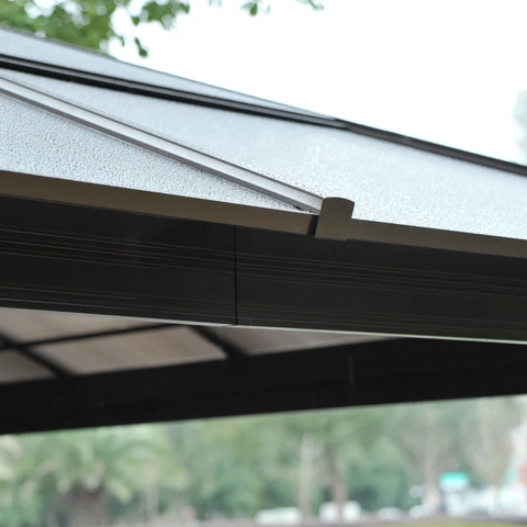 Rootz Gazebo - Luxury Gazebo - Garden Pavilion - Party Tent - Garden Tent - Aluminum - 430 X 360 X 280 Cm