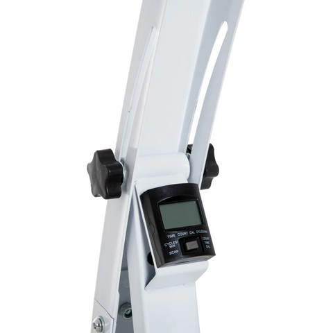 Rootz Movement Trainer - Pedal Trainer - Exercise Bike Trainer - Home - Gym - Steel - White - 40 x 42.5 x 100cm