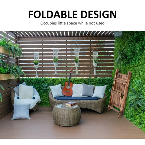 Rootz Plant Ladder - Flower Shelf - Plant Stairs - Flower Bench - Flower Stand - 3-tier - Fir Wood - Dark Brown - 80 x 37 x 93 cm