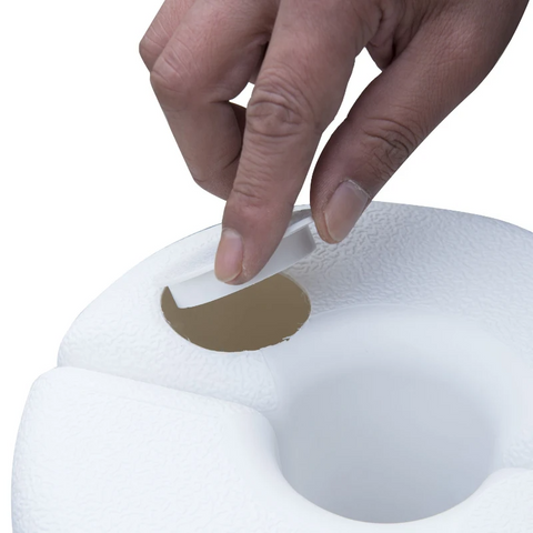 Rootz Gazebo Weights - Tent Weight Base - Plastic Anchor Weights - Water/sand - White - ∅24xH25cm