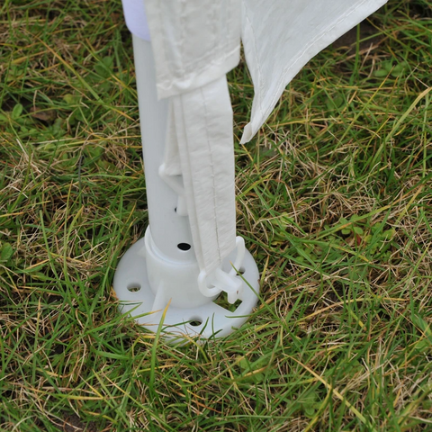 Rootz Gazebo - Party Tent - Garden Tent - Waterproof Gazebo - Canopy Tent - White/Black - 4 x 3 m