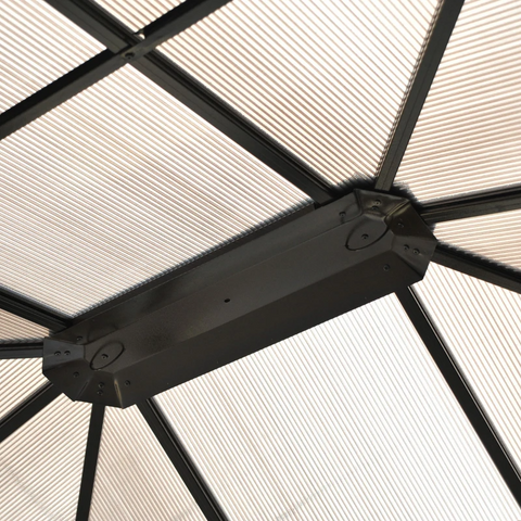 Rootz Gazebo - Luxury Gazebo - Garden Pavilion - Party Tent - Garden Tent - Aluminum - 430 X 360 X 280 Cm