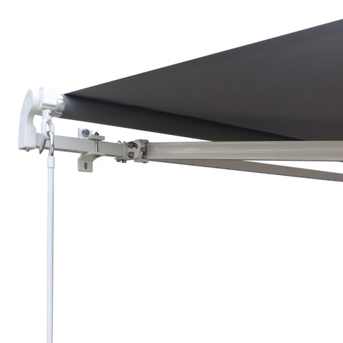 Rootz Awning - Articulated Arm Awning - Sun Canopy - Sun Protection - Sun Shade - Balcony - Garden - Gray - 2.95 X 2.5 M