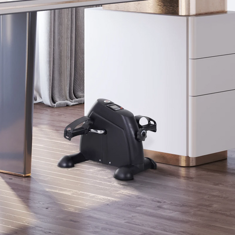 Rootz Mini-hometrainer - Beentrainer - Hometrainer - Mini-fietspedaaltrainer - Mini-trainingsfiets - Fietsapparaat - Draagbare pedaaltrainer - Zwart - 35 x 40 x 31 cm