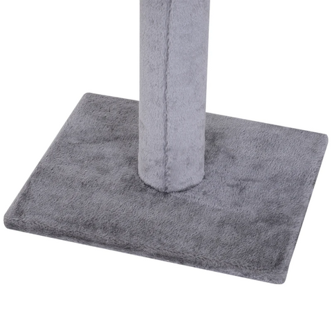 Rootz Cat Tree - Scratching Post - Cat Scratching Post - Cat Climbing Tree - Climbing Tree Tower - Cat Tower - High Height Adjustable - Gray - 40 x 34 x 230-260 cm