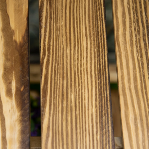 Rootz Plant Ladder - Flower Shelf - Plant Stairs - Flower Bench - Flower Stand - 3-tier - Fir Wood - Dark Brown - 40 x 37 x 93 cm